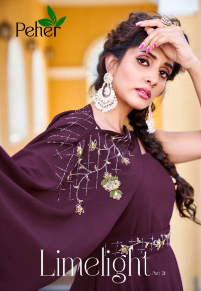 Lime Light By Vivils Designer Partywear Readymade Gown Collection